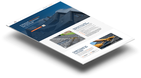 Мокап дизайна сайта Мокап дизайна сайта компании по кровельным работам JBygg AS